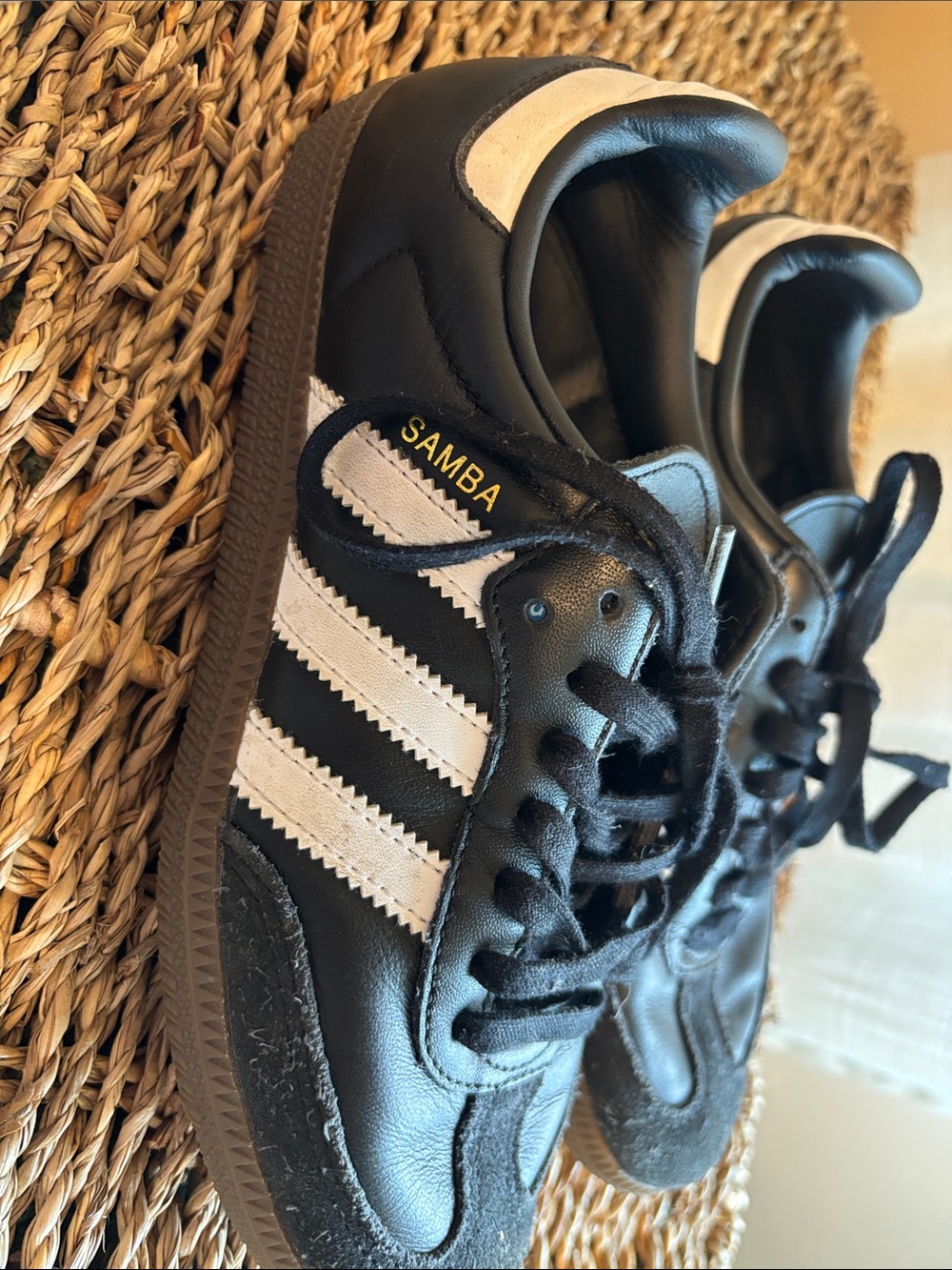 adidas Kids Samba Black White Low-Top Sneakers
